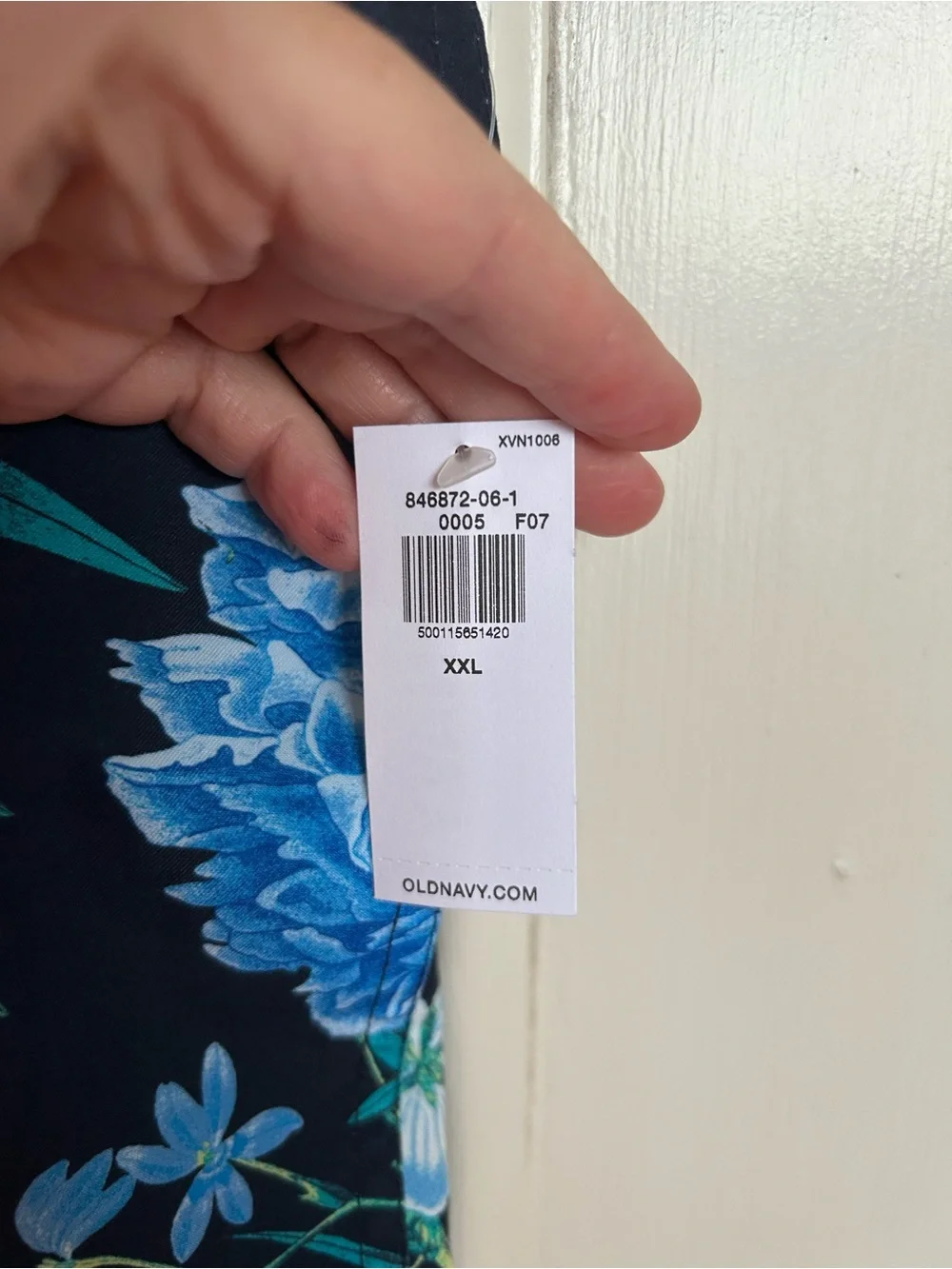 Old Navy Men's Navy Blue Floral Swim Bermudas